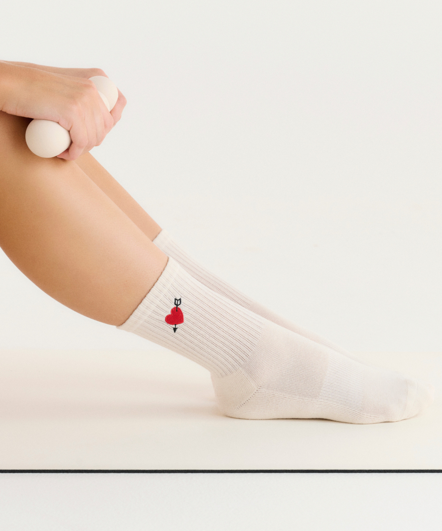 Crew Non Slip Grip Socks - Cupid