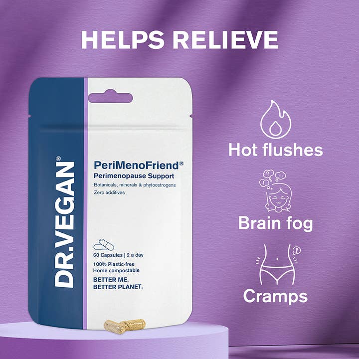 DR. VEGAN - PeriMenoFriend® | 60 Capsules | Peri-Menopause Symptoms