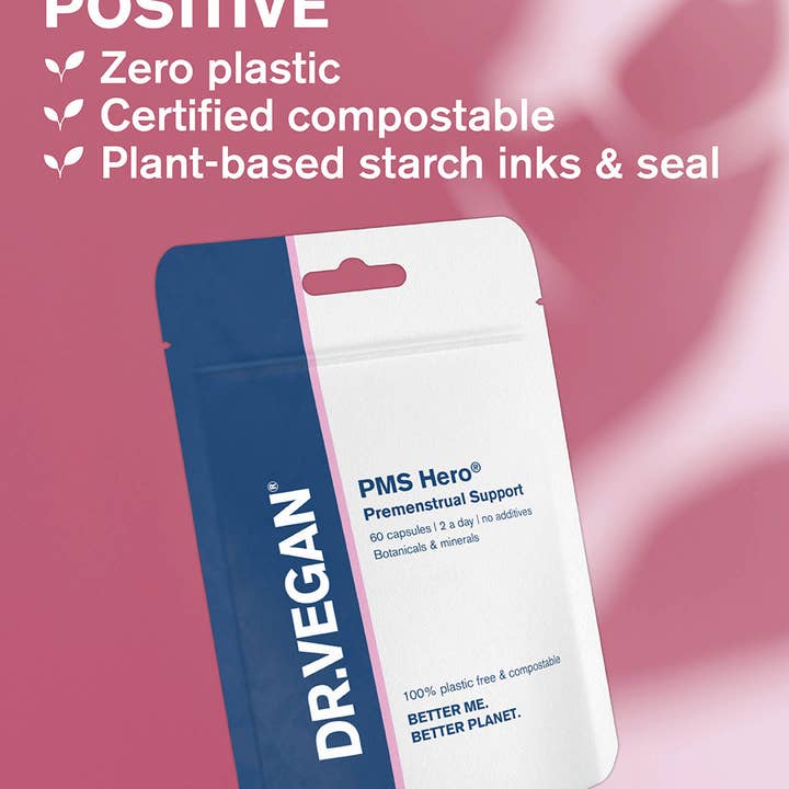 DR. VEGAN - PMS Hero® | 60 Capsules | Relieves PMS Symptoms | Natural