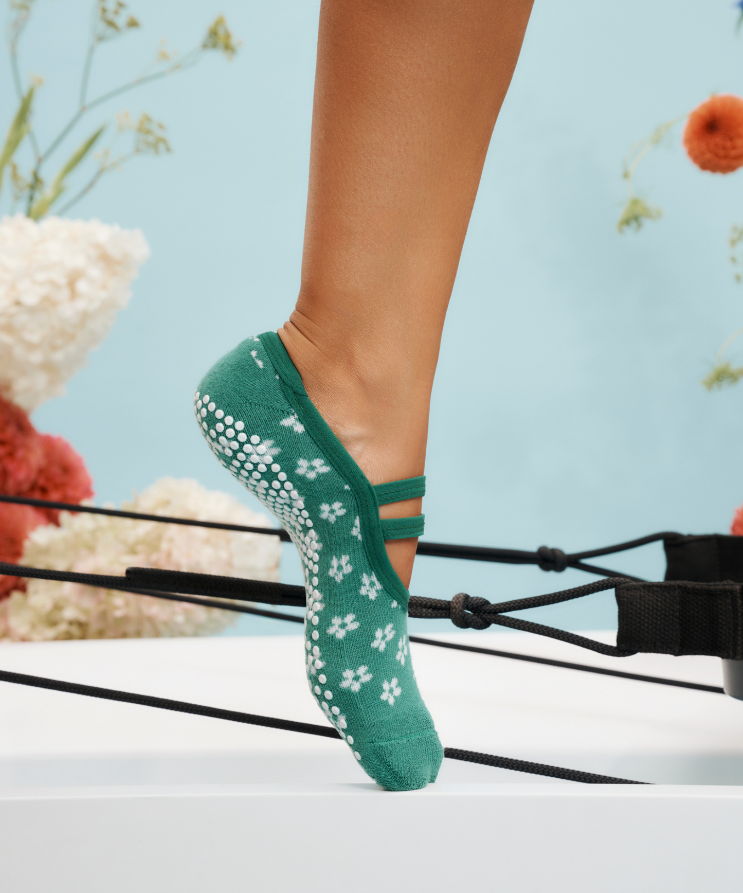 Ballet Non Slip Grip Socks - Blossoms