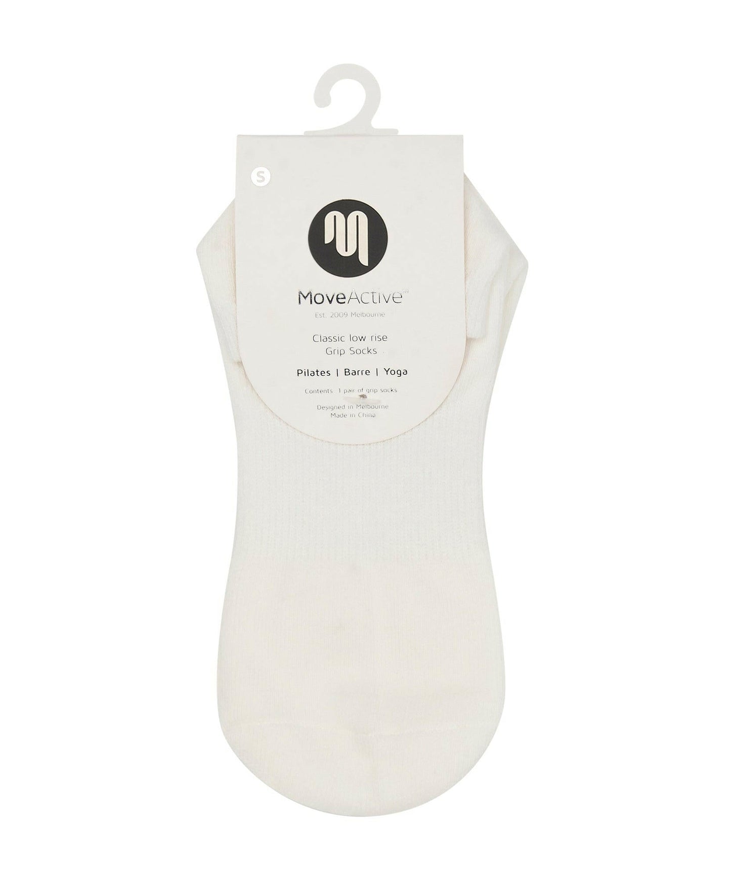 Classic Low Rise Grip Socks - Ivory