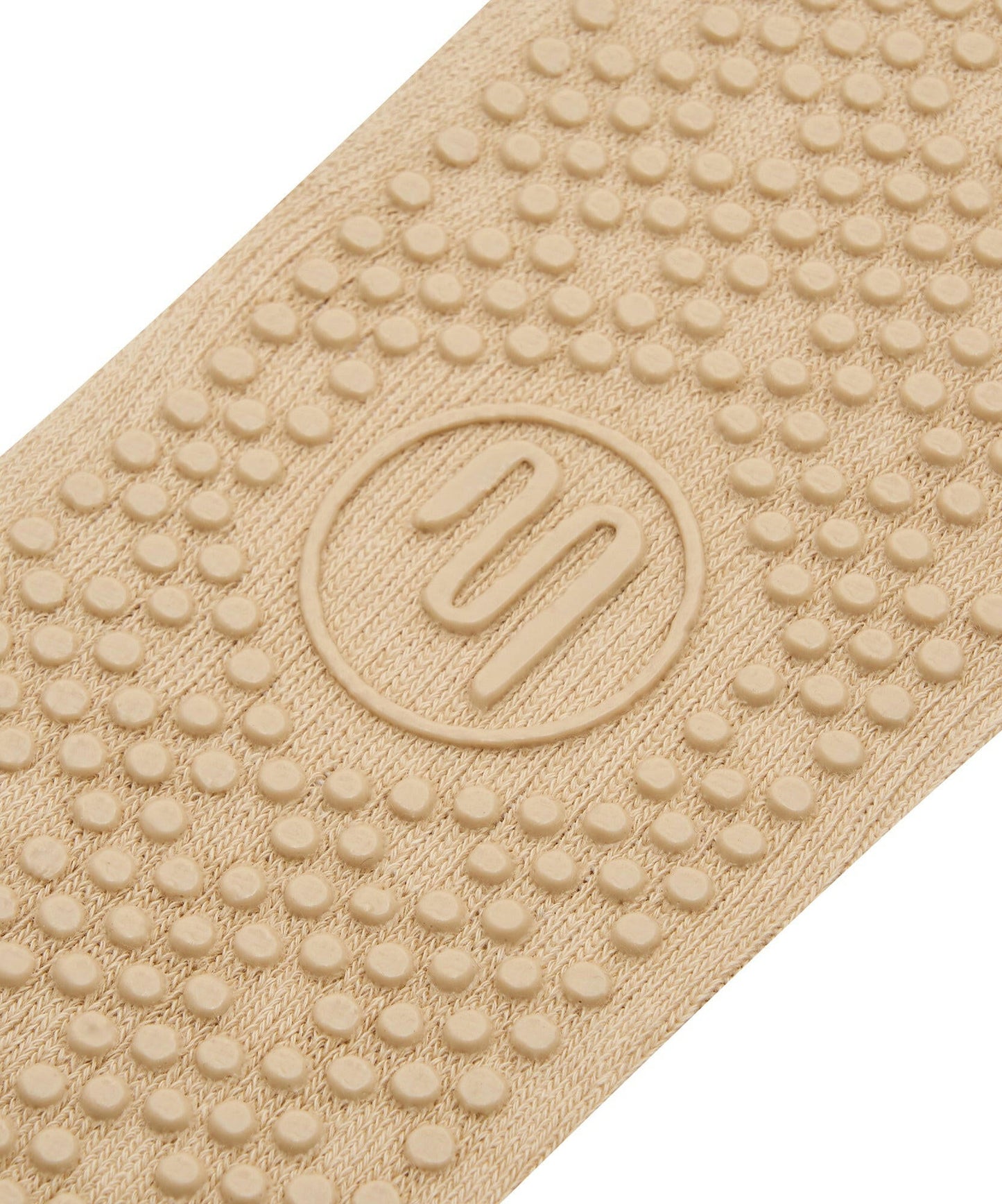 Crew Non Slip Grip Socks - Almond