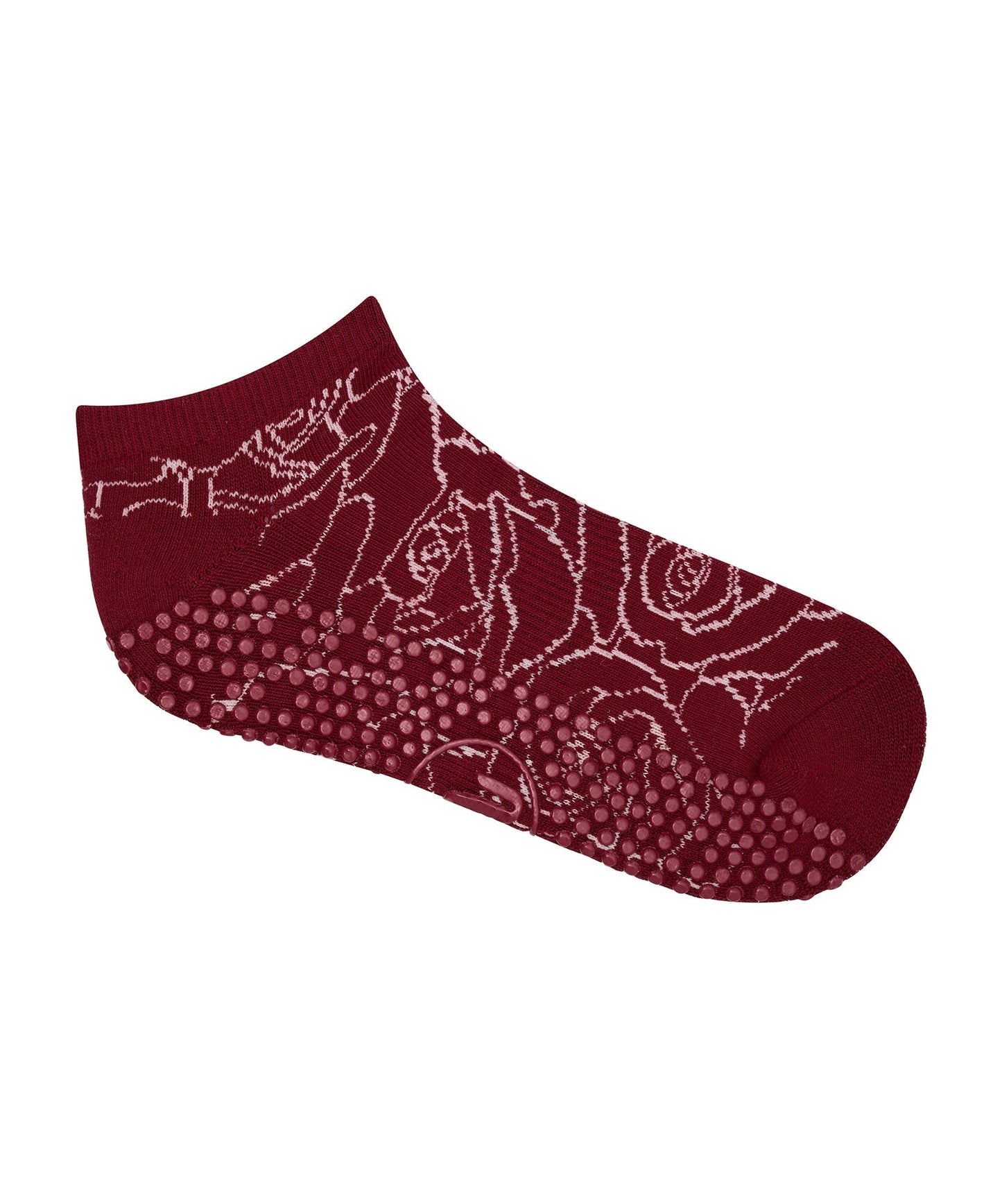 Classic Low Rise Grip Socks - Rose Garden