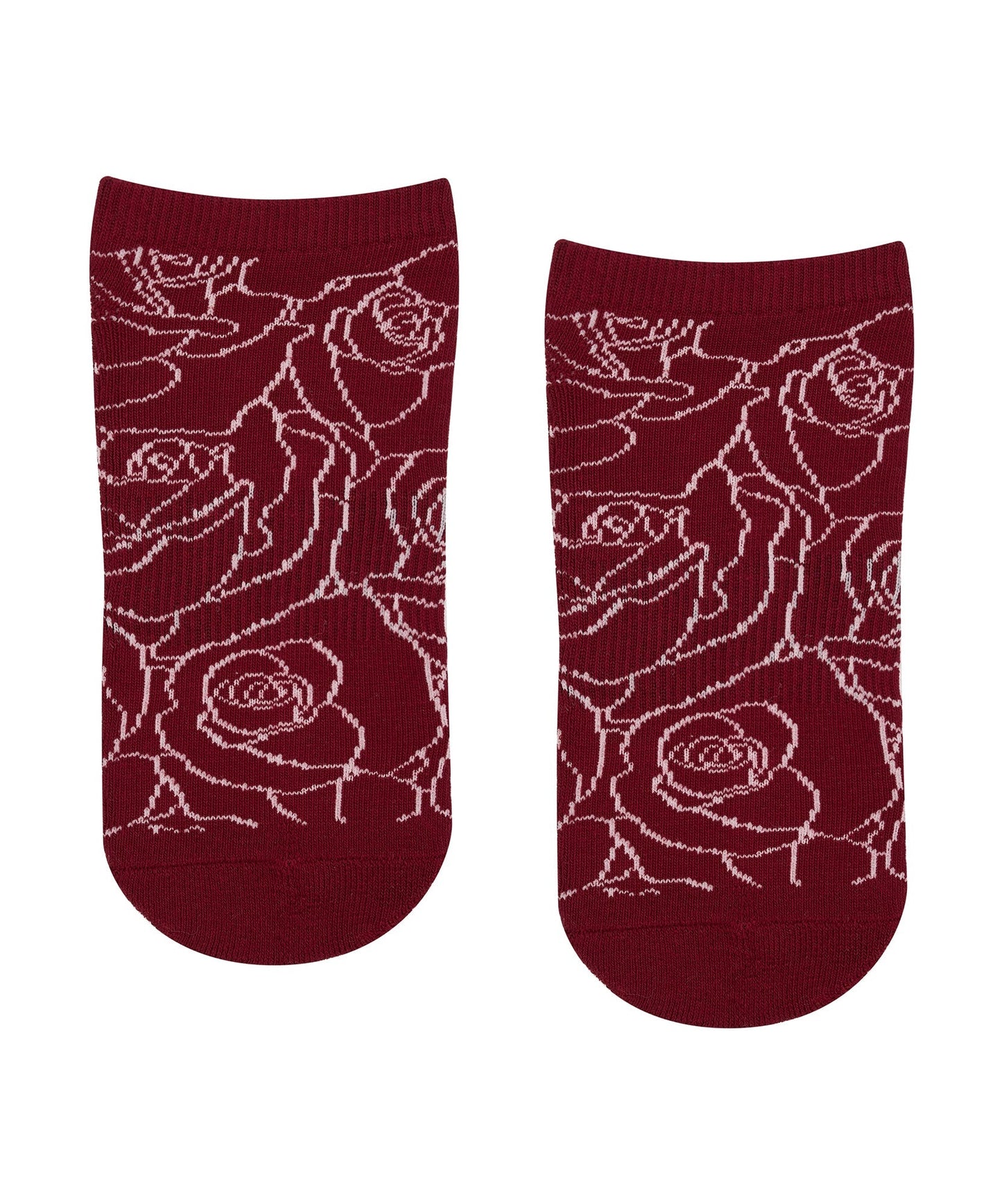 Classic Low Rise Grip Socks - Rose Garden