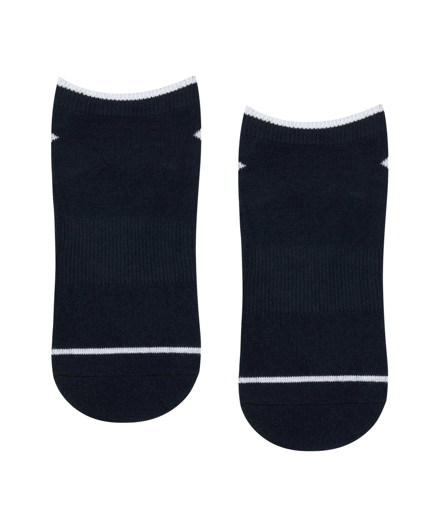 Men's Classic Low Rise Grip Socks - Navy Stripe