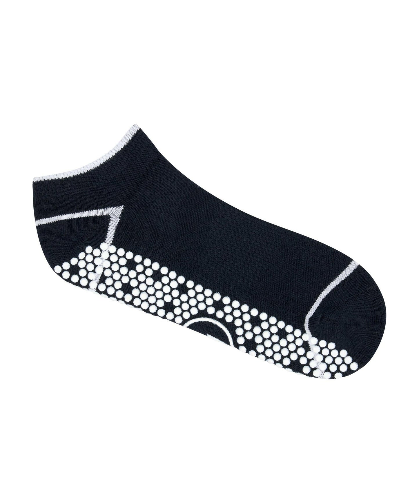 Men's Classic Low Rise Grip Socks - Navy Stripe