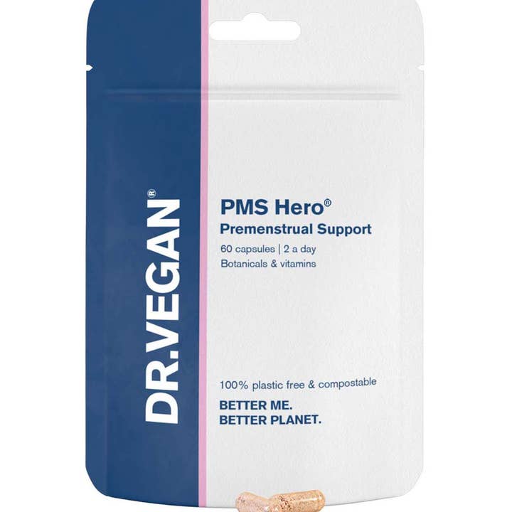 DR. VEGAN - PMS Hero® | 60 Capsules | Relieves PMS Symptoms | Natural