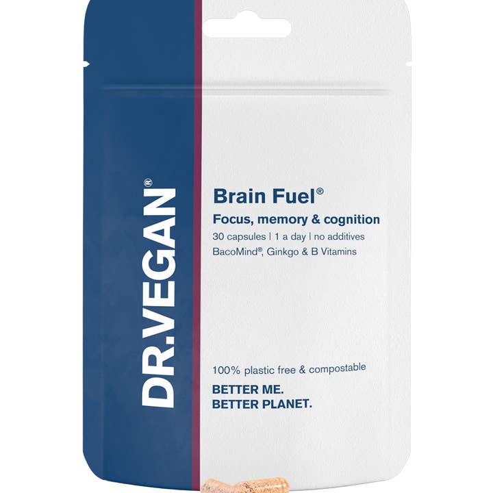 DR. VEGAN - Brain FuelÂ® | 30 Capsules | Memory, Concentration & Focus