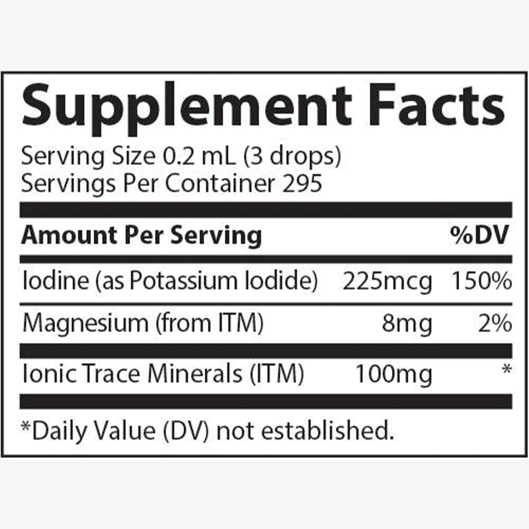 Trace Minerals Liquid Ionic Iodine from Potassium Iodide