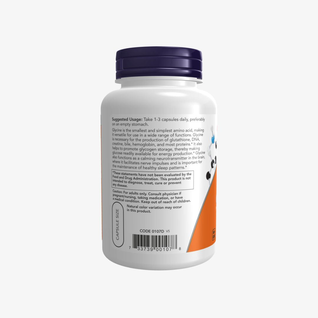 NOW Foods GLYCINE 1000mg 100 VCAPS