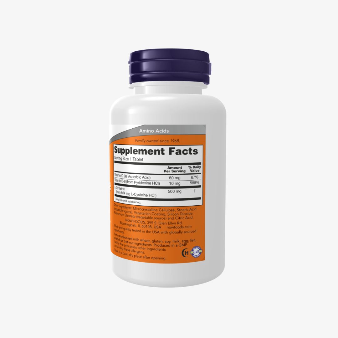 NOW Foods CYSTEINE 500mg 100 TABS