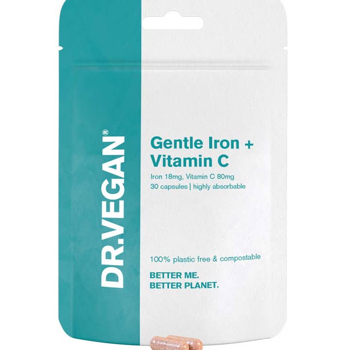 DR. VEGAN - Gentle Iron & Vitamin C | 18mg & 80mg | 30 Capsules