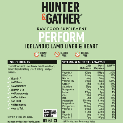 Hunter & Gather Liver & Heart Capsules