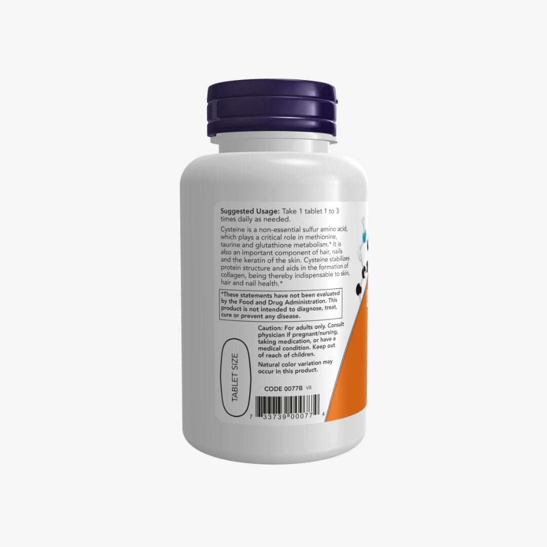 NOW Foods CYSTEINE 500mg 100 TABS