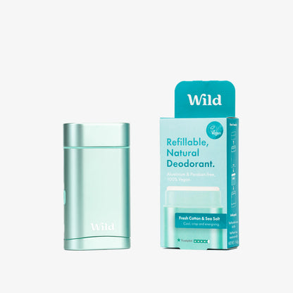 Wild Aqua Case and Fresh Cotton & Sea Salt Deodorant