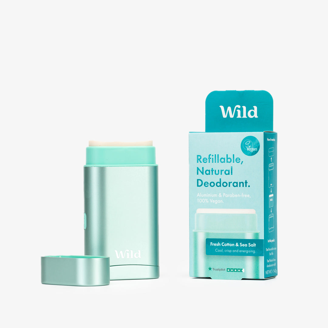 Wild Aqua Case and Fresh Cotton & Sea Salt Deodorant