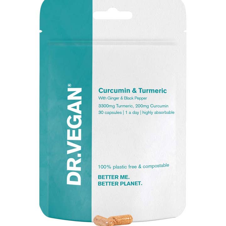 DR. VEGAN - Curcumin & Turmeric | 200mg & 3300mg | 30 Capsules