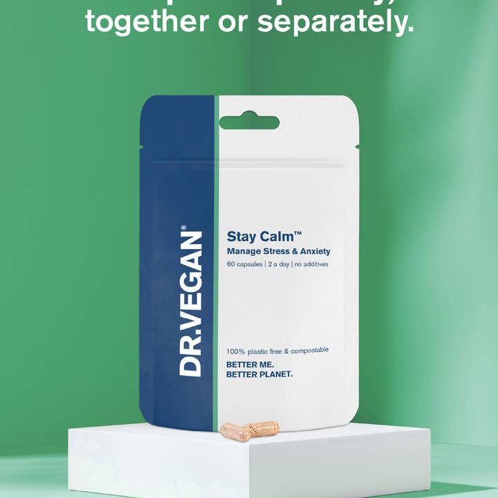 DR. VEGAN - Stay Calmâ„¢ | 30 Capsules | For Anxiety, Stress & Focus