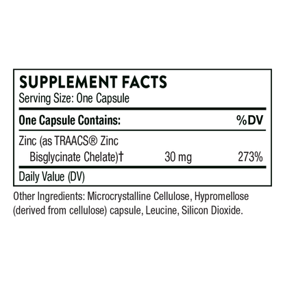 Thorne Zinc Bisglycinate - 30 mg