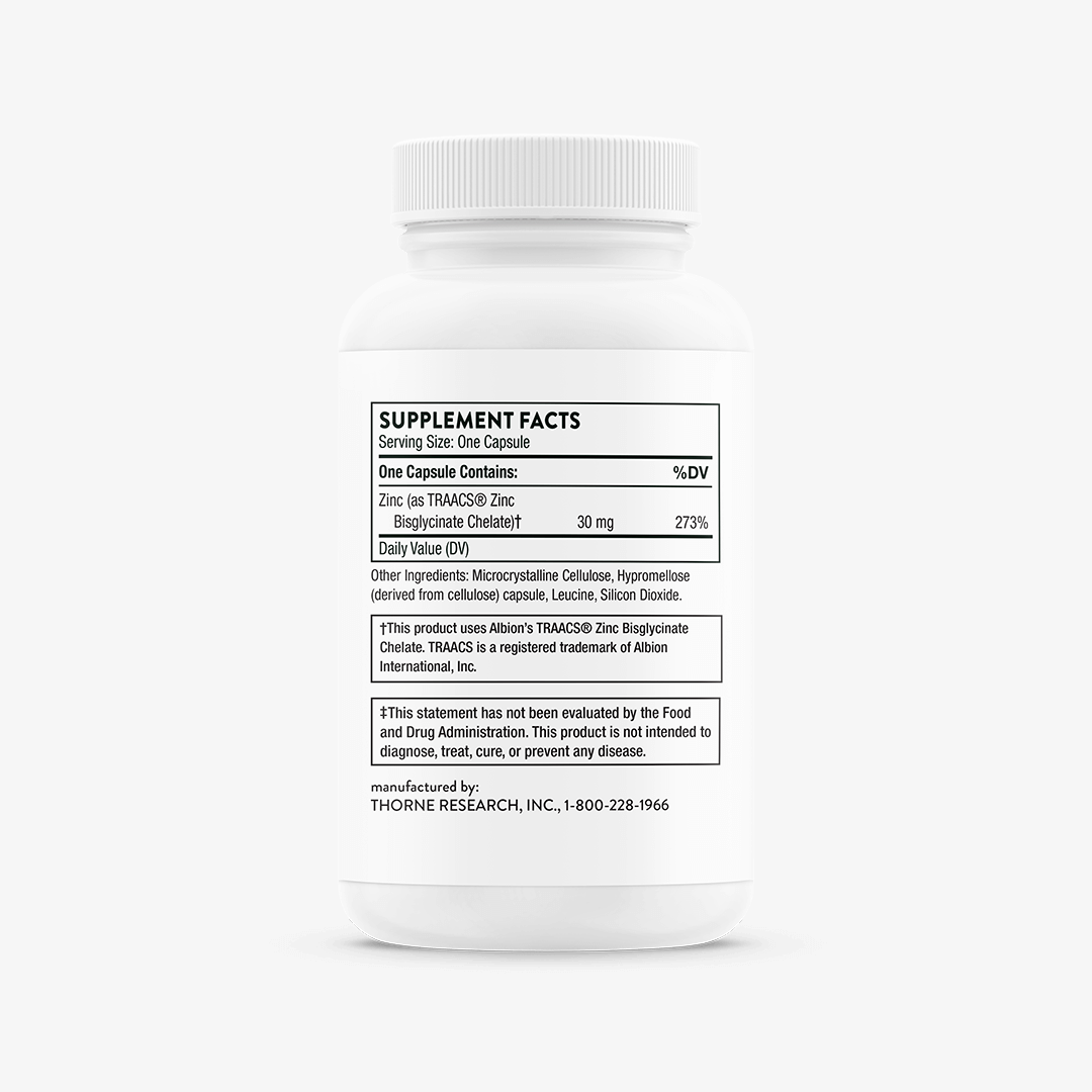 Thorne Zinc Bisglycinate - 30 mg