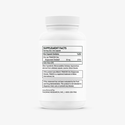 Thorne Zinc Bisglycinate - 30 mg