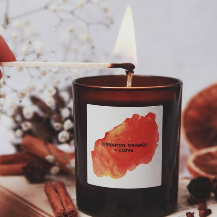 Orange, Clove & Cinnamon Candle - A Calm Christmas