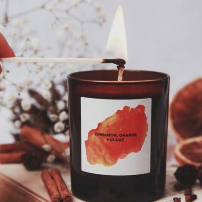 Orange, Clove & Cinnamon Candle - A Calm Christmas