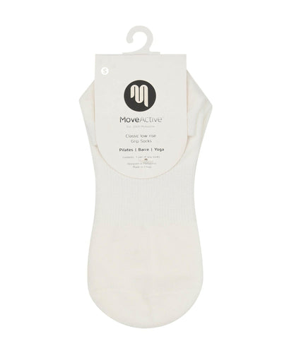 Classic Low Rise Grip Socks - Ivory