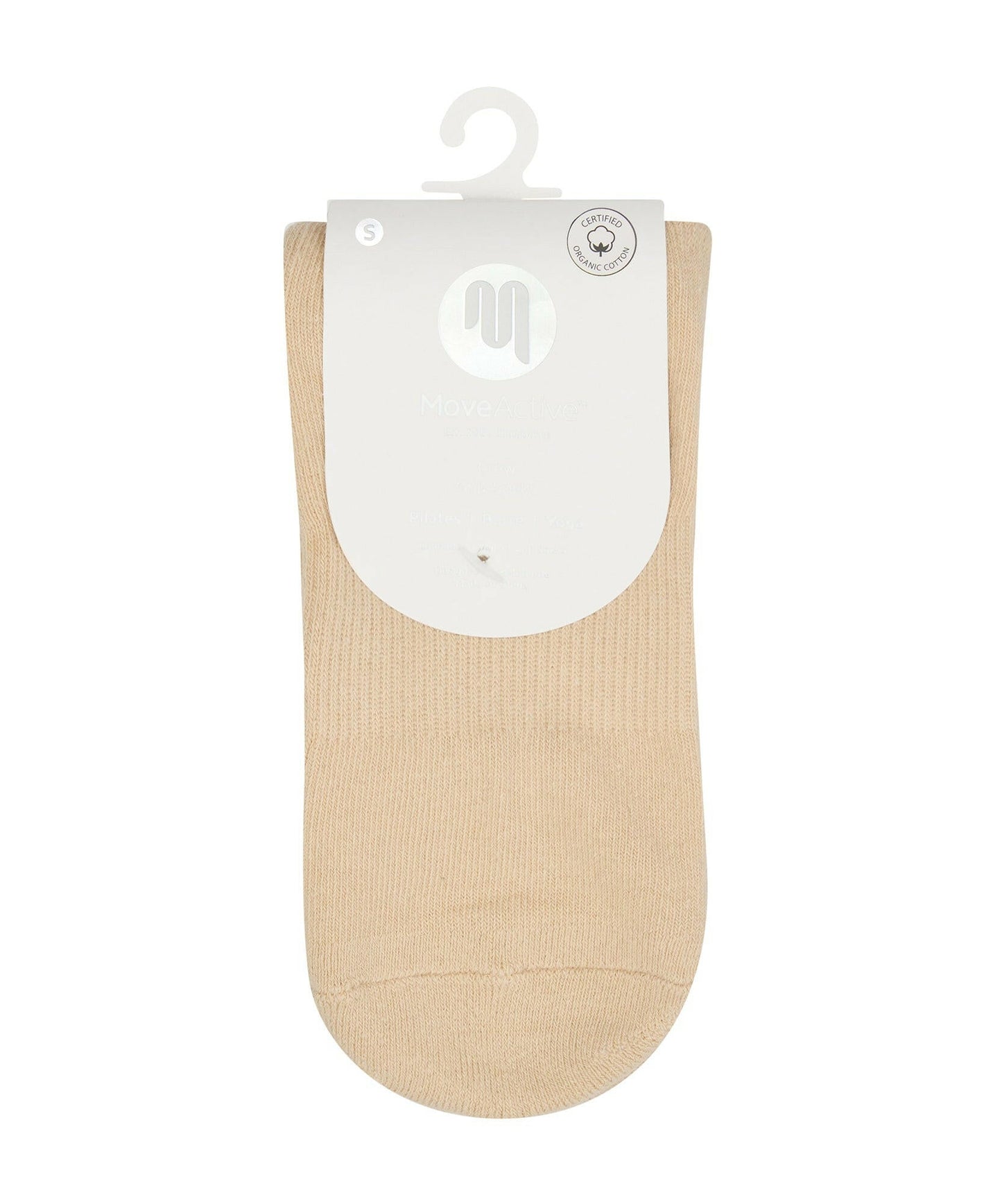 Crew Non Slip Grip Socks - Almond