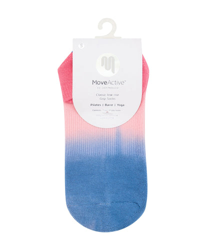 Classic Low Rise Grip Socks - Berry Sorbet OmbrÃ©