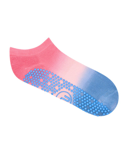 Classic Low Rise Grip Socks - Berry Sorbet OmbrÃ©