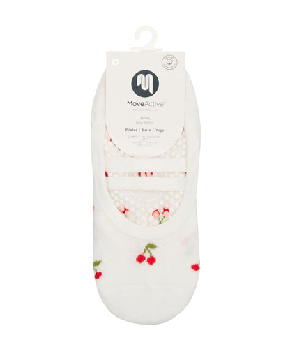 Ballet Non Slip Grip Socks - Cherry Pop