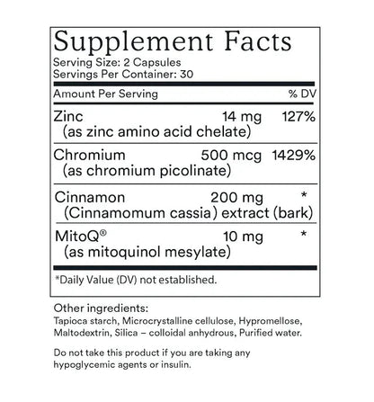 MitoQ Blood Sugar