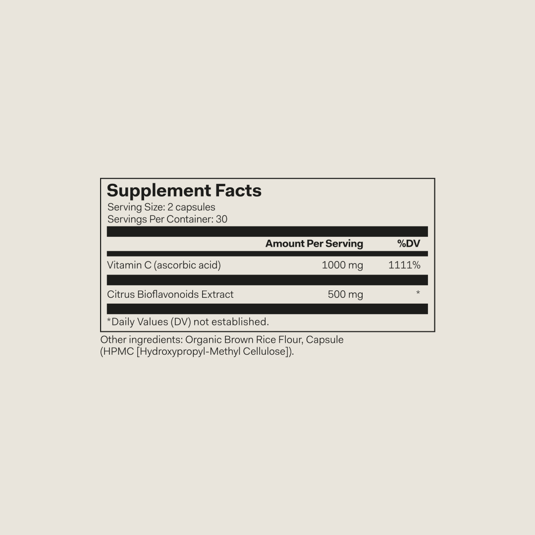 Vitamin C and Bioflavonoids Food Supplement