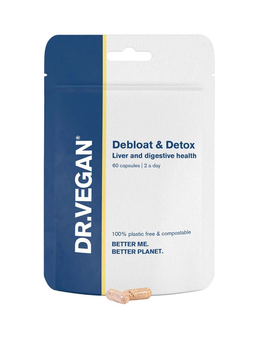 DR. VEGAN - Debloat & Detox | 60 Capsules | Liver Detox | Milk Thistle