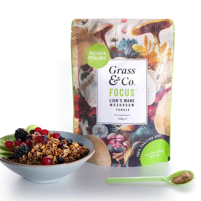 Grass & Co. FOCUS - Mushrooms, Ginseng & Omega 3