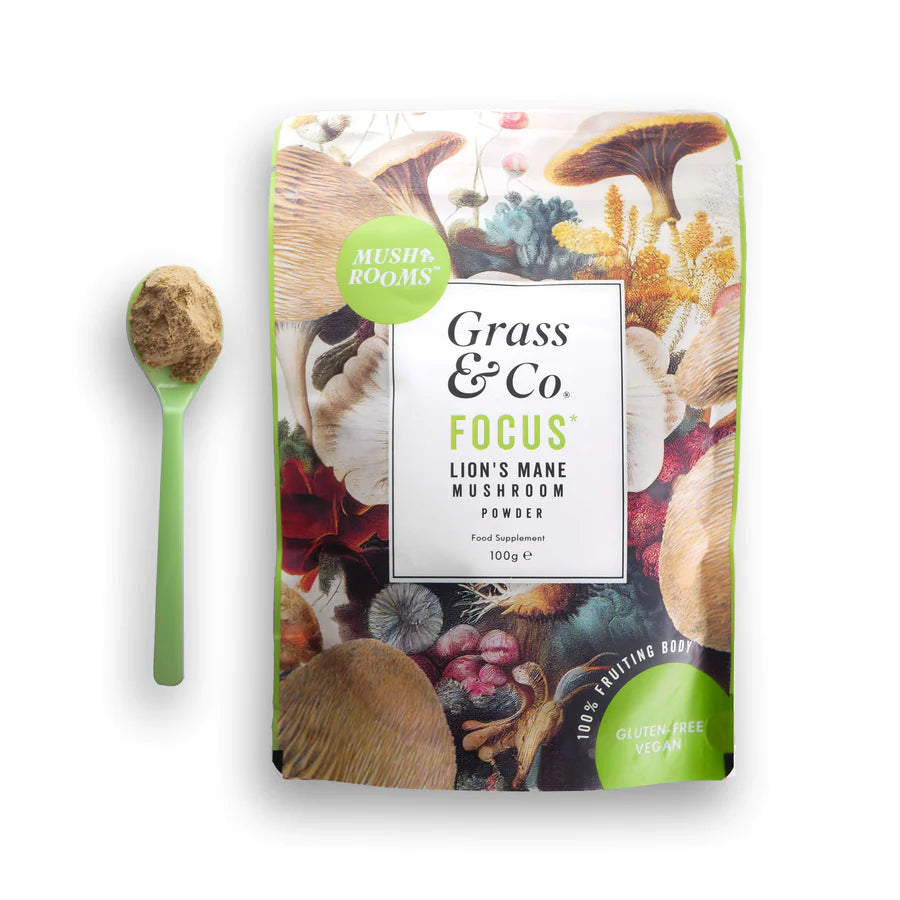 Grass & Co. FOCUS - Mushrooms, Ginseng & Omega 3