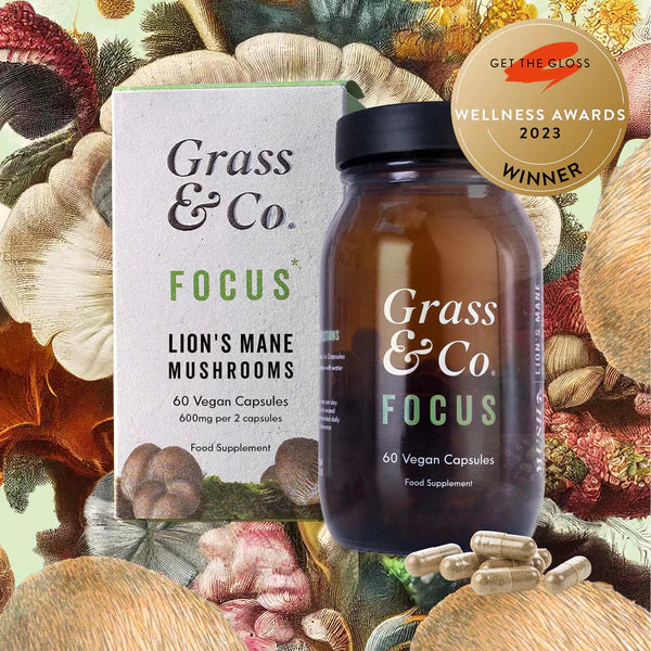 Grass & Co. FOCUS - Lion's Mane, Ginseng & Omega-3