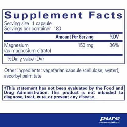 Pure Encapsulations Magnesium Citrate