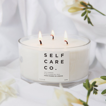 Self Care Co. Luxury 3 Wick Candle - Eucalyptus