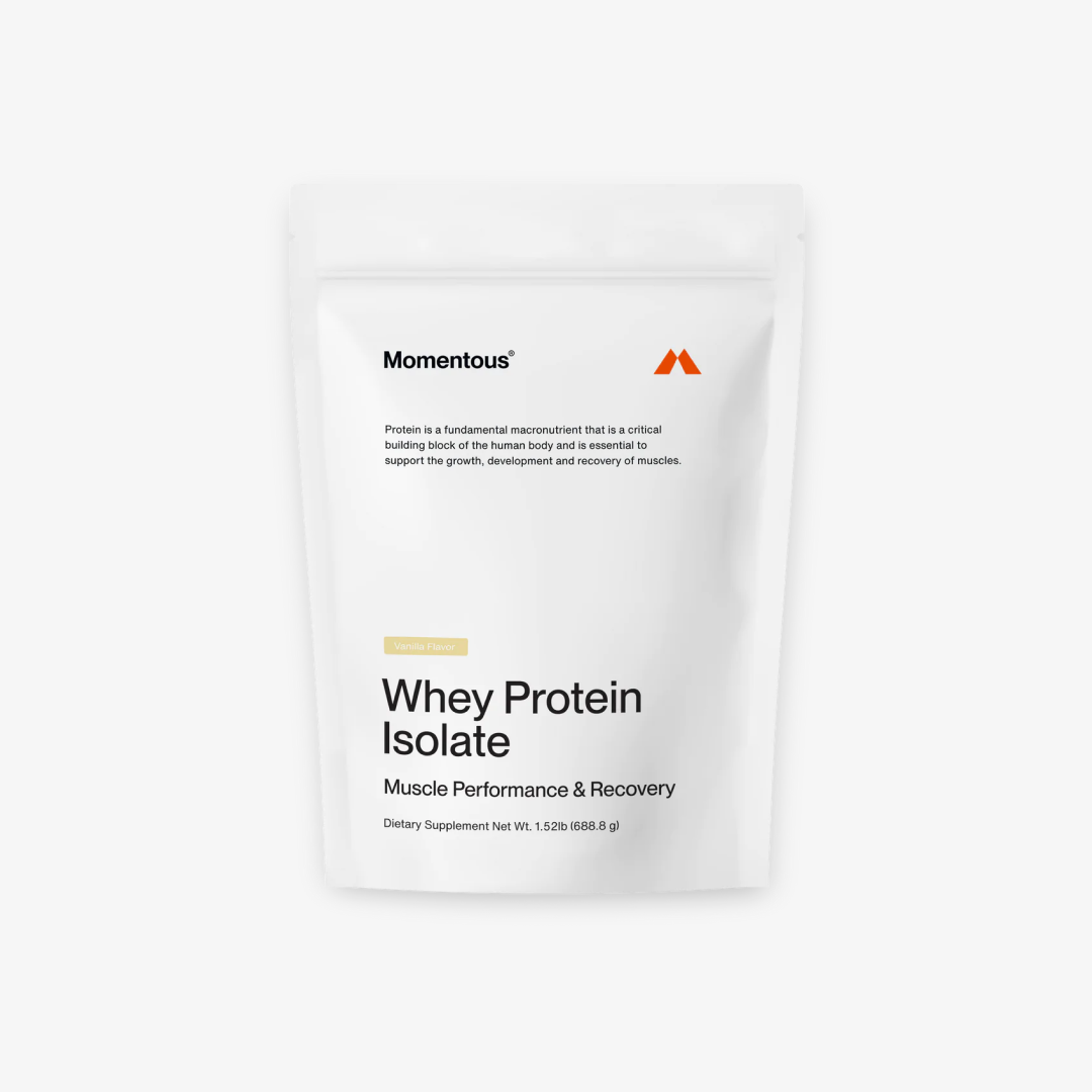 Momentous Grass Fed Whey Protein Isolate Powder - Vanilla