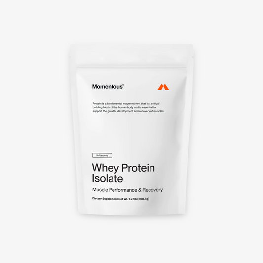 Momentous Grass Fed Whey Protein Isolate Powder - Unflavoured