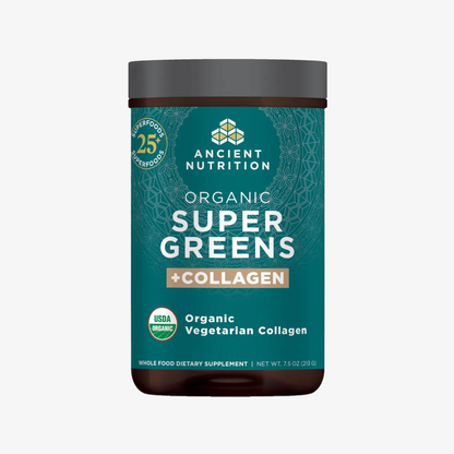 Ancient Nutrition Organic SuperGreens +Collagen Powder