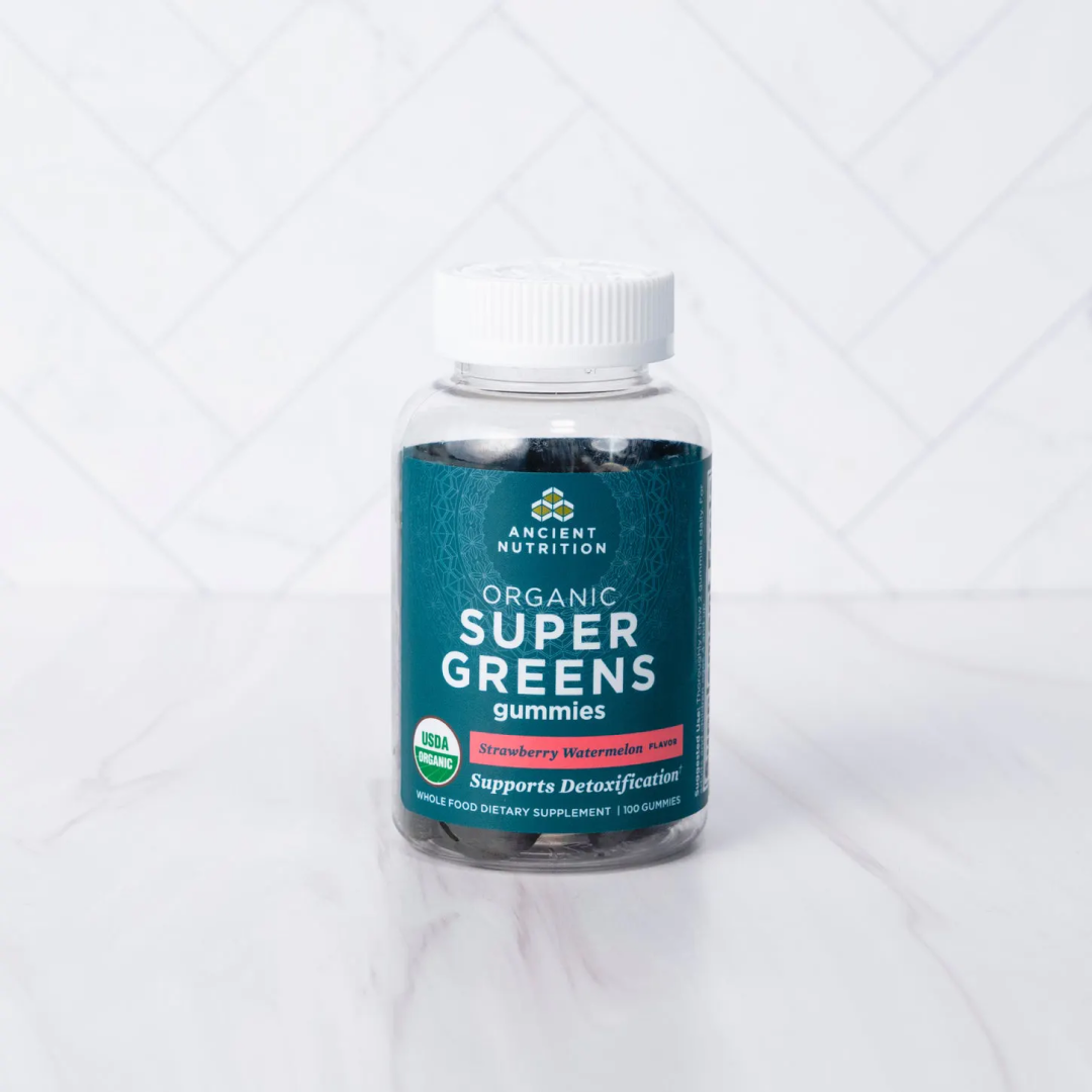 Ancient Nutrition Supergreens Gummies - Strawberry Watermelon