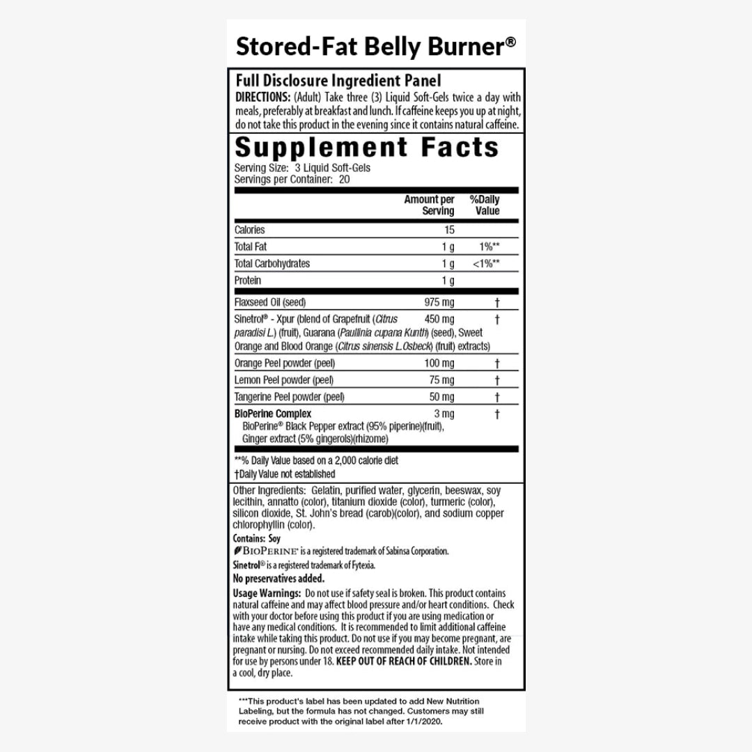 Irwin Naturals Stored-Fat Belly Burner