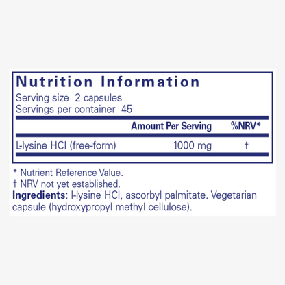 Pure Encapsulations l-Lysine