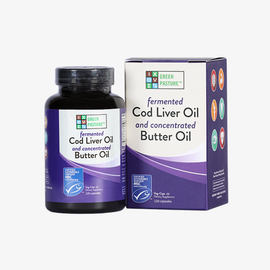 Green Pasture Cod Liver Oil & Butter Oil Capsules