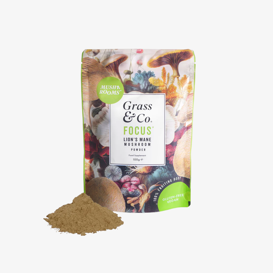 Grass & Co. FOCUS - Mushrooms, Ginseng & Omega 3