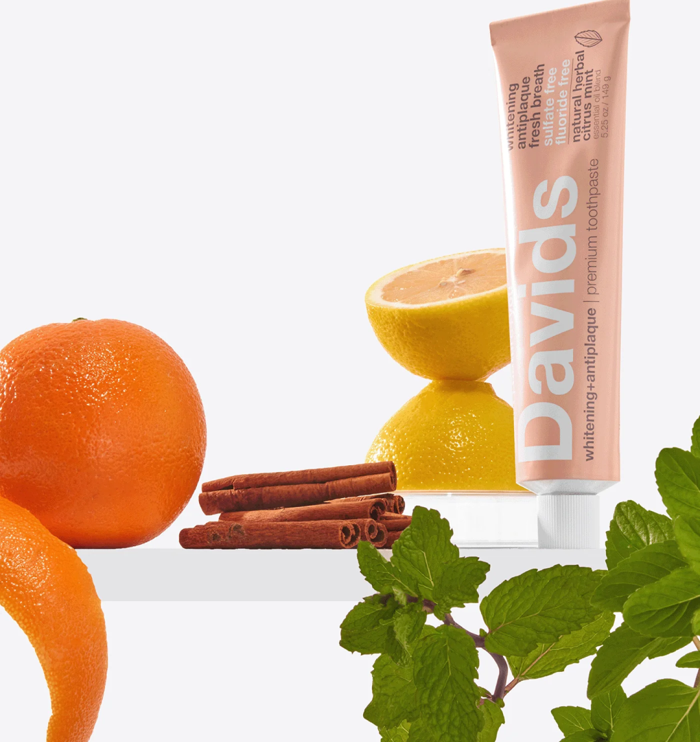 Davids Natural Toothpaste - Herbal Citrus Peppermint