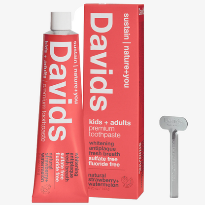 Davids Natural Toothpaste - Strawberry & Watermelon